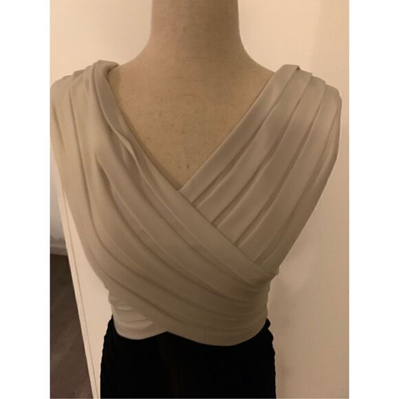 Adrianne papell black and white dress size 6 - Picture 2 of 5